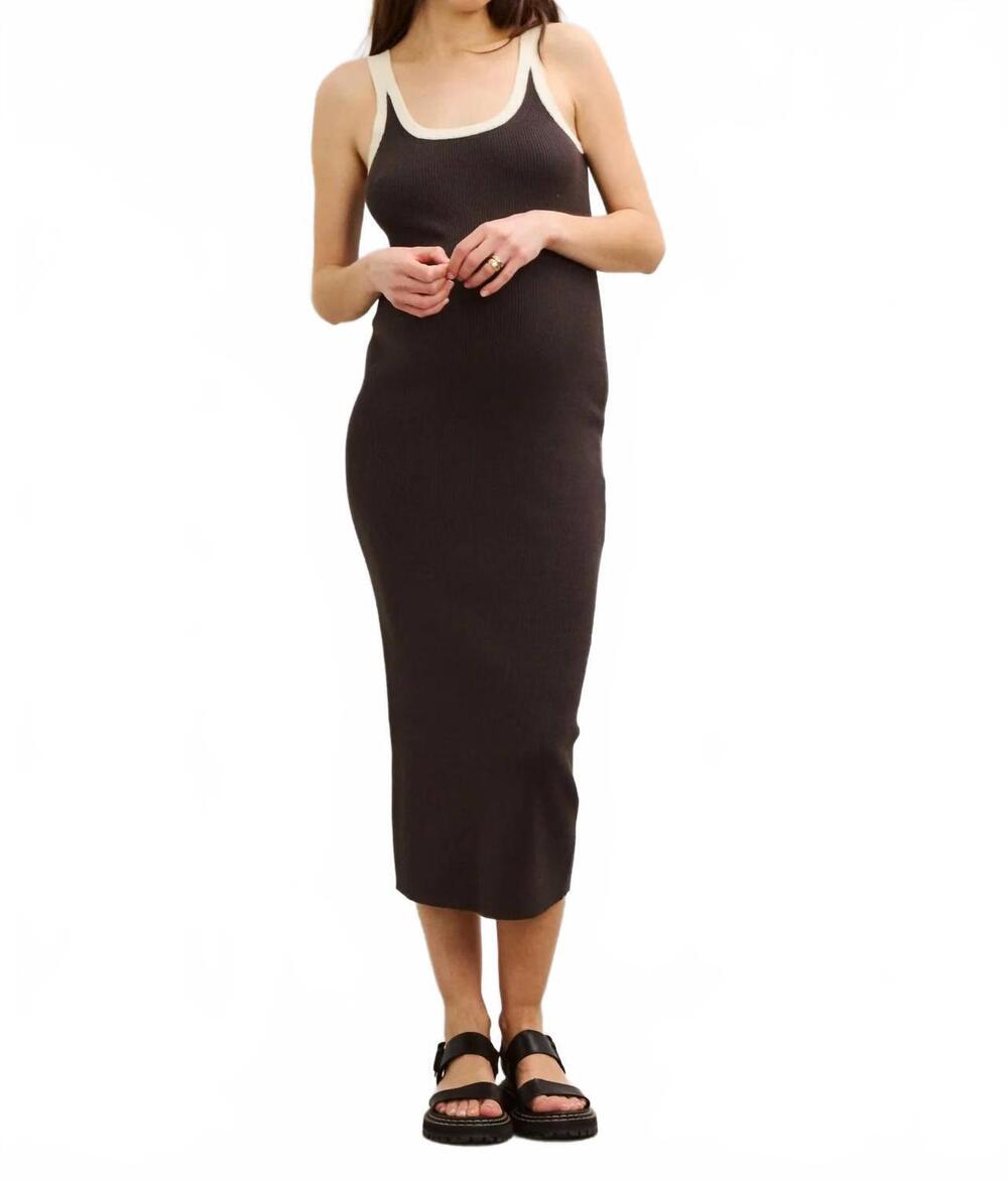 NEW HATCH kristen dress -maternity in black